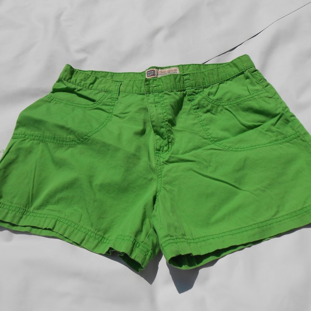2/$8 Faded Glory Green Shorts Sz 12